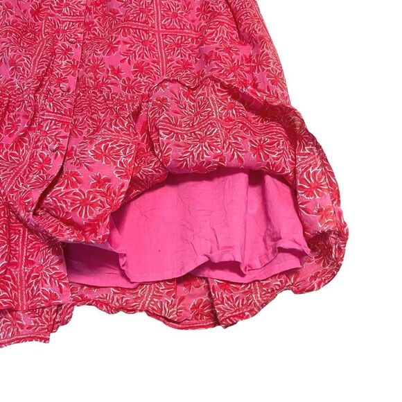 Vineyard Vines Sand Scarf Print Dress Long Sleeve Boho Pink Sz S - Picture 9 of 12